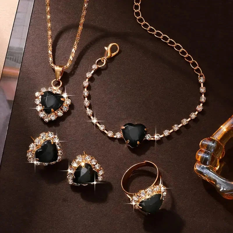 5pcs/Set Vacation Style Women's Jewelry Set jewellery lawenza 