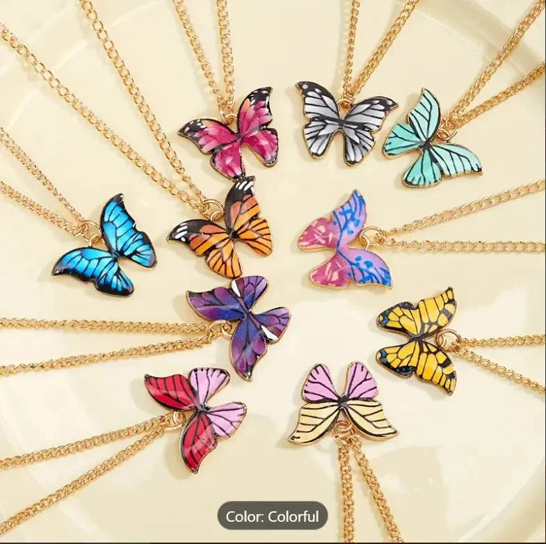 Butterfly Pendant Necklace jewellery lawenza 