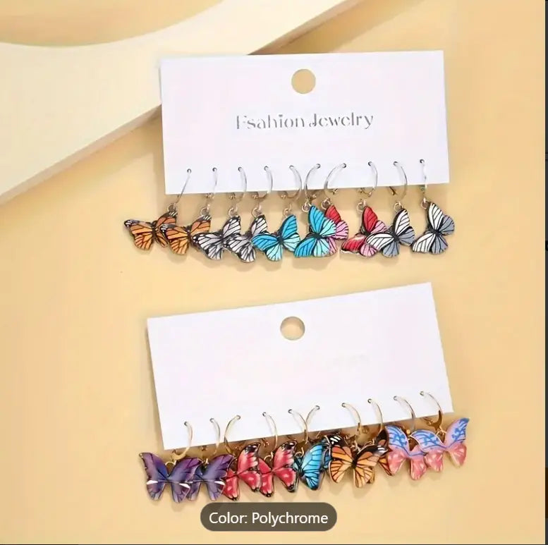 Colorful Butterfly  Earrings